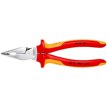 Knipex šiljasta kombinovana klešta izolovana 1000V VDE 185mm 08 26 185-2