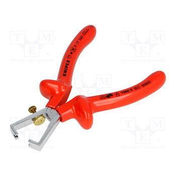 Knipex klešta za skidanje izolacije izolovana 160mm 11 17 160 Knipex klešta za skidanje izolacije izolovana 160mm 11 17 160