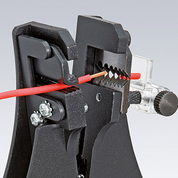 Knipex klešta za skidanje izolacije s profilnim noževima 0.5-2.0mm 12 11 180 Knipex klešta za skidanje izolacije s profilnim noževima 0.5-2.0mm 12 11 180