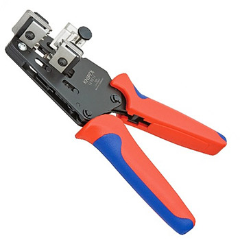 Knipex precizni skidač izolacije s profilnim noževima za solarne kablove 1.5-6.0mm² 12 12 11-1