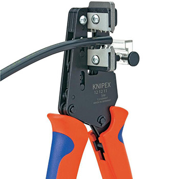 Knipex precizni skidač izolacije s profilnim noževima za solarne kablove 1.5-6.0mm² 12 12 11-2