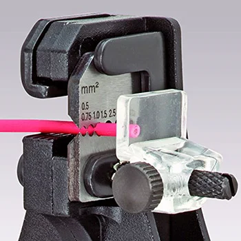 Knipex klešta za skidanje izolacije s profilnim noževima 0.5-6.0mm² 12 21 180 Knipex klešta za skidanje izolacije s profilnim noževima 0.5-6.0mm² 12 21 180