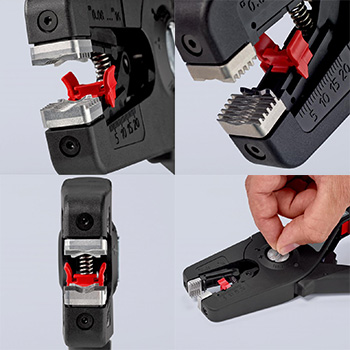 Knipex automatska klešta za skidanje izolacije PreciStrip16 12 52 195 Knipex automatska klešta za skidanje izolacije PreciStrip16 12 52 195
