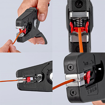 Knipex automatska klešta za skidanje izolacije PreciStrip16 12 52 195 Knipex automatska klešta za skidanje izolacije PreciStrip16 12 52 195