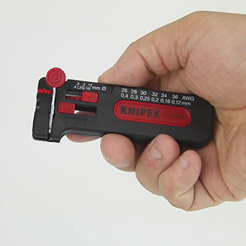 Knipex mini skidač izolacije Ø 0,12-0,4mm 12 80 040 SB-3