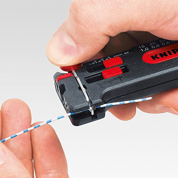 Knipex mini skidač izolacije Ø 0,12-0,4mm 12 80 040 SB Knipex mini skidač izolacije Ø 0,12-0,4mm 12 80 040 SB