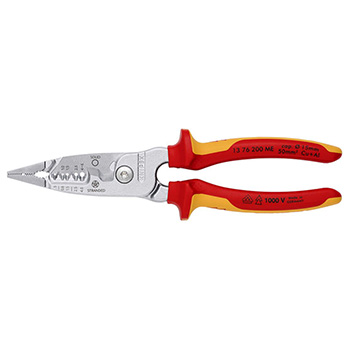 Knipex ojačana klešta za skidanje izolacije 1000V VDE 200mm 13 76 200 ME Knipex ojačana klešta za skidanje izolacije 1000V VDE 200mm 13 76 200 ME