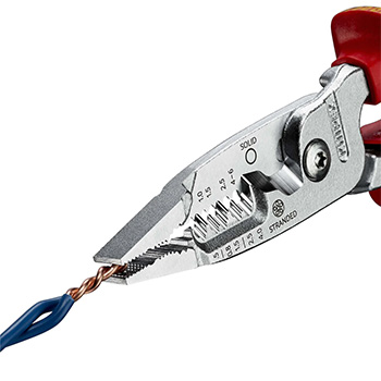 Knipex ojačana klešta za skidanje izolacije 1000V VDE 200mm 13 76 200 ME Knipex ojačana klešta za skidanje izolacije 1000V VDE 200mm 13 76 200 ME