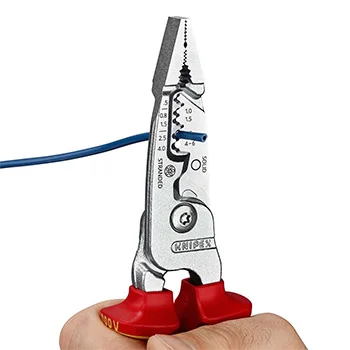 Knipex ojačana klešta za skidanje izolacije 1000V VDE 200mm 13 76 200 ME Knipex ojačana klešta za skidanje izolacije 1000V VDE 200mm 13 76 200 ME