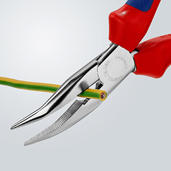 Knipex klešta špic kriva sa bočnim sečenjem 160mm 25 25 160-2