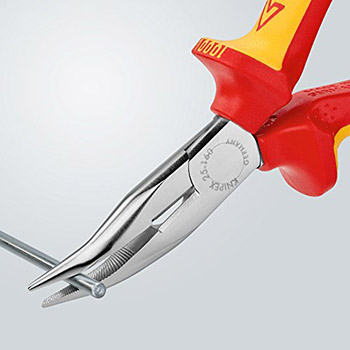 Knipex klešta špic kriva sa bočnim sečenjem 1000V VDE 160mm 25 26 160-2