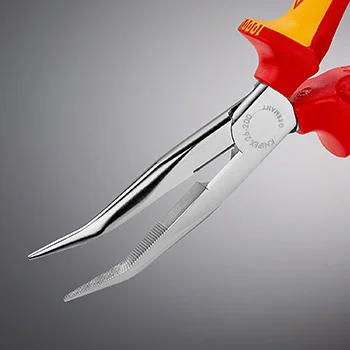 Knipex klešta špic kriva 1000V VDE 200mm sa mogućnošću kačenja 26 26 200 T-1