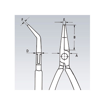 Knipex klešta za hvatanje za elektroniku pod uglom od 45° 115mm 35 41 115-1