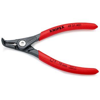 Knipex precizna klešta za spoljašnje sigurnosne prstenove kriva 130mm 49 21 A01