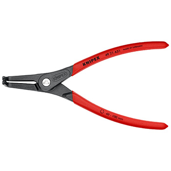 Knipex precizna klešta za spoljašnje sigurnosne prstenove kriva 210mm 49 21 A31 Knipex precizna klešta za spoljašnje sigurnosne prstenove kriva 210mm 49 21 A31
