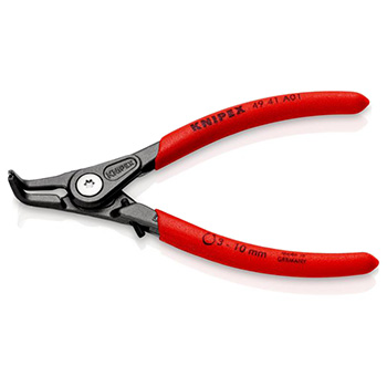 Knipex precizna klešta za spoljašnje sigurnosne prstenove sa graničnikom kriva 130mm 49 41 A01-1