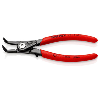 Knipex precizna klešta za spoljašnje sigurnosne prstenove sa graničnikom kriva 130mm 49 41 A01-2