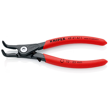 Knipex precizna klešta za spoljašnje sigurnosne prstenove sa graničnikom kriva 130mm 49 41 A11-1