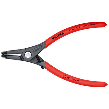 Knipex precizna klešta za spoljašnje sigurnosne prstenove sa graničnikom kriva 165mm 49 41 A21-2