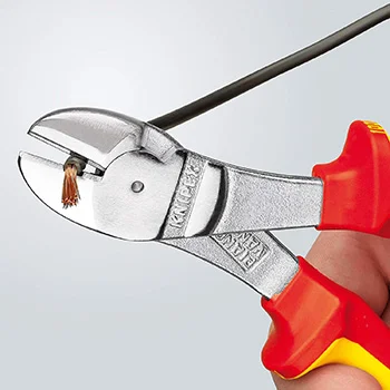 Knipex kose sečice ojačane izolovane 1000V VDE 250mm sa mogućnošću kačenja 74 06 250 T Knipex kose sečice ojačane izolovane 1000V VDE 250mm sa mogućnošću kačenja 74 06 250 T