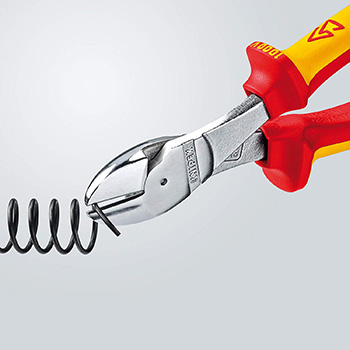 Knipex kose sečice ojačane izolovane 1000V VDE 200mm sa mogućnošću kačenja 74 06 200 T Knipex kose sečice ojačane izolovane 1000V VDE 200mm sa mogućnošću kačenja 74 06 200 T