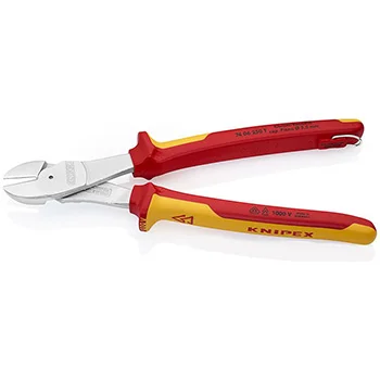 Knipex kose sečice ojačane izolovane 1000V VDE 250mm sa mogućnošću kačenja 74 06 250 T Knipex kose sečice ojačane izolovane 1000V VDE 250mm sa mogućnošću kačenja 74 06 250 T