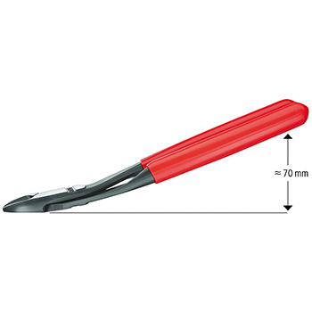 Knipex kose sečice ojačane pod uglom od 12° 250mm 74 21 250 Knipex kose sečice ojačane pod uglom od 12° 250mm 74 21 250