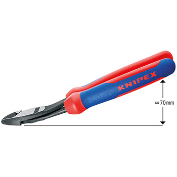 Knipex kose sečice ojačane pod uglom od 12° 250mm 74 22 250-2