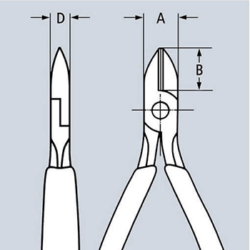 Knipex kose sečice za elektroniku 125mm 75 52 125-3