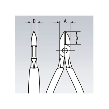 Knipex kose sečice za elektroniku ESD 115mm 77 22 115 ESD-4