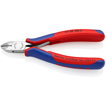 Knipex kose sečice za elektroniku s umetnutom oštricom od tvrdog metala 120mm 77 02 120 H