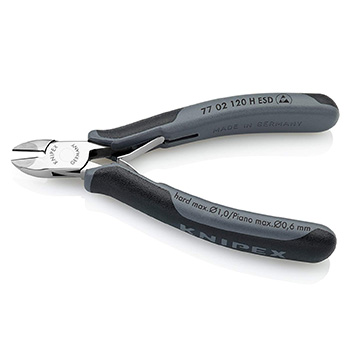 Knipex kose sečice za elektroniku s umetnutom oštricom od tvrdog metala ESD 120mm 77 02 120 H ESD Knipex kose sečice za elektroniku s umetnutom oštricom od tvrdog metala ESD 120mm 77 02 120 H ESD