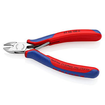 Knipex kose sečice za elektroniku s umetnutom oštricom od tvrdog metala 120mm 77 02 120 H-1