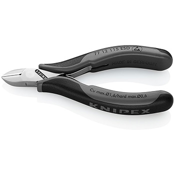 Knipex kose sečice sa stezaljkom za elektroniku ESD 115mm 77 12 115 ESD