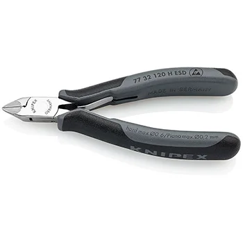 Knipex kose sečice za elektroniku s umetnutom oštricom od tvrdog metala ESD 120mm 77 32 120 H ESD Knipex kose sečice za elektroniku s umetnutom oštricom od tvrdog metala ESD 120mm 77 32 120 H ESD