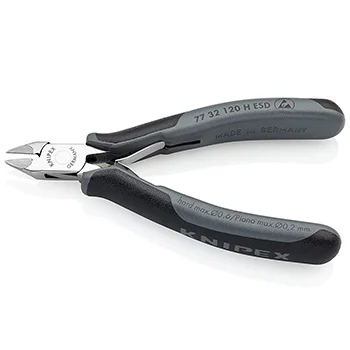 Knipex kose sečice za elektroniku s umetnutom oštricom od tvrdog metala ESD 120mm 77 32 120 H ESD Knipex kose sečice za elektroniku s umetnutom oštricom od tvrdog metala ESD 120mm 77 32 120 H ESD