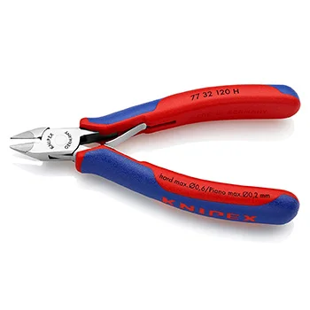 Knipex kose sečice za elektroniku s umetnutom oštricom od tvrdog metala 120mm 77 32 120 H-1