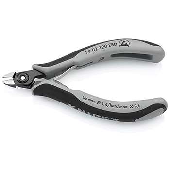 Knipex precizne kose sečice za elektroniku ESD 120mm 79 02 120 ESD Knipex precizne kose sečice za elektroniku ESD 120mm 79 02 120 ESD