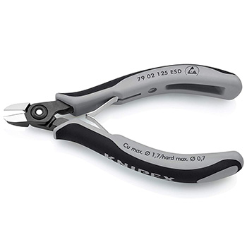 Knipex precizne kose sečice za elektroniku ESD 125mm 79 02 125 ESD Knipex precizne kose sečice za elektroniku ESD 125mm 79 02 125 ESD