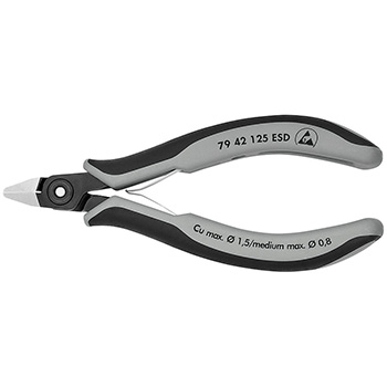 Knipex precizne kose sečice za elektroniku ESD 125mm 79 42 125 ESD Knipex precizne kose sečice za elektroniku ESD 125mm 79 42 125 ESD
