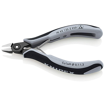Knipex precizne kose sečice za elektroniku ESD 125mm 79 42 125 Z ESD Knipex precizne kose sečice za elektroniku ESD 125mm 79 42 125 Z ESD