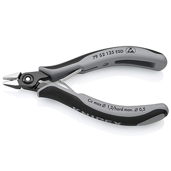 Knipex precizne kose sečice za elektroniku sa stezaljkom ESD 125mm 79 52 125 ESD Knipex precizne kose sečice za elektroniku sa stezaljkom ESD 125mm 79 52 125 ESD