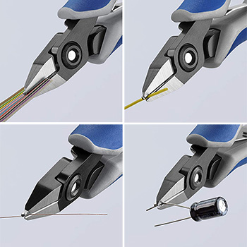 Knipex precizne kose sečice za elektroniku sa stezaljkom 125mm 79 52 125-3