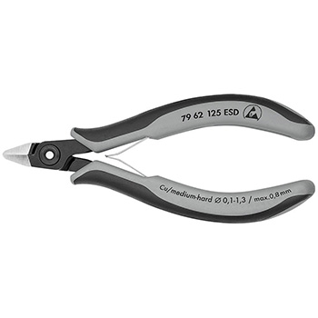 Knipex precizne kose sečice za elektroniku sa stezaljkom ESD 125mm 79 62 125 ESD Knipex precizne kose sečice za elektroniku sa stezaljkom ESD 125mm 79 62 125 ESD