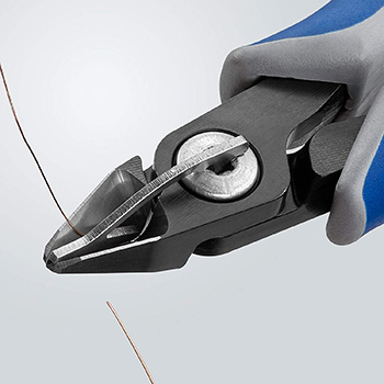 Knipex precizne kose sečice za elektroniku sa stezaljkom 125mm 79 62 125-4