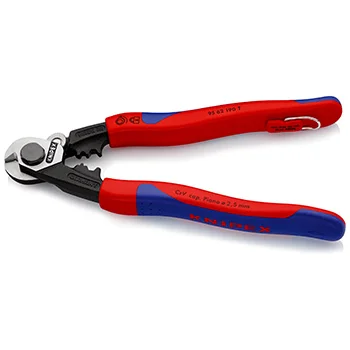 Knipex klešta za sečenje sajli 190mm sa mogućnošću kačenja 95 62 190 T Knipex klešta za sečenje sajli 190mm sa mogućnošću kačenja 95 62 190 T