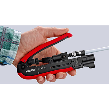 Knipex alat za krimpovanje Coax konektora 97 40 20 SB Knipex alat za krimpovanje Coax konektora 97 40 20 SB