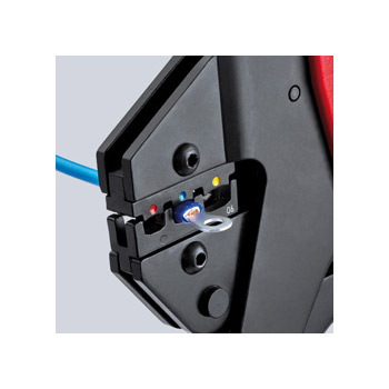 Knipex klešta za krimpovanje sa umetkom za izolovane kablovske stopice i konektore 97 43 06-1