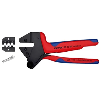 Knipex klešta za krimpovanje sa umetkom za MC4 solarne konektore 97 43 66 Knipex klešta za krimpovanje sa umetkom za MC4 solarne konektore 97 43 66