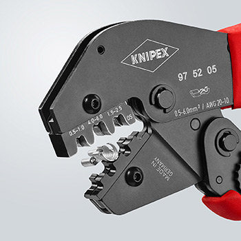 Knipex krimp klešta za neizolovane otvorene konektore 0.5-6.0mm² 97 52 05 Knipex krimp klešta za neizolovane otvorene konektore 0.5-6.0mm² 97 52 05